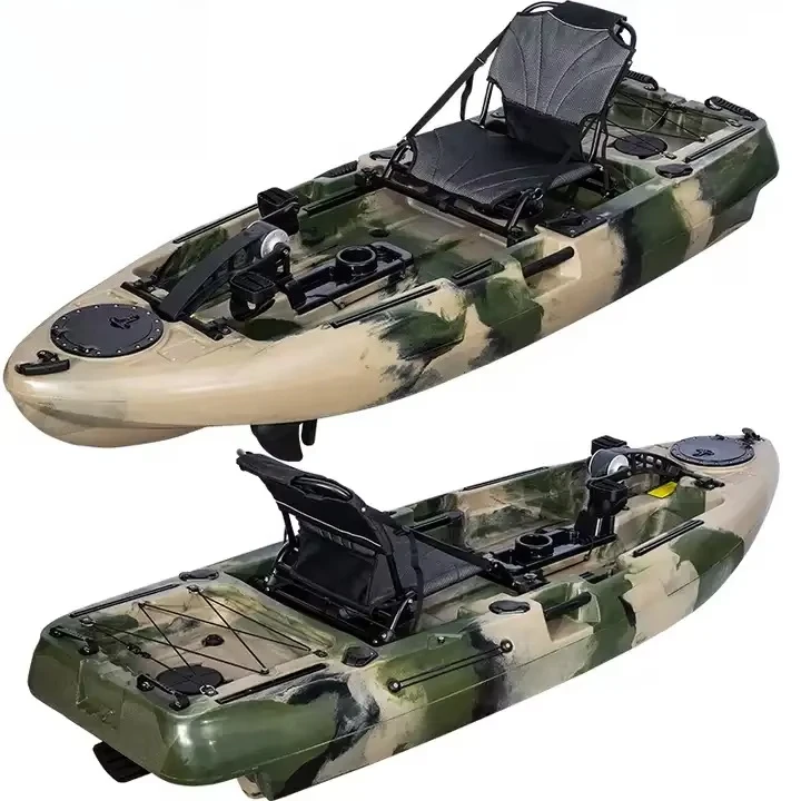 8-Foot fishing pedal kayak, light HDPE 2.5 meters long, single suitable for surfing