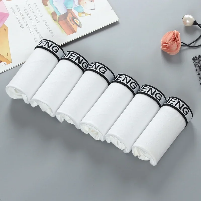 6 Cái/lốc Bé Gái Cotton Nhiều Màu Sắc Quần Đùi Quần Lót Chữ Thanh Thiếu Niên Tuổi Teen Quần Lót Tuổi Dậy Thì 8-14Years Tuổi Trẻ Trung Adolescente