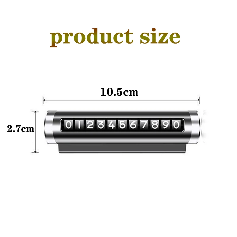 Металлическая Автомобильная карточка для временной парковки, универсальная поворотная табличка с номером телефона, Алюминиевые наклейки, остановка