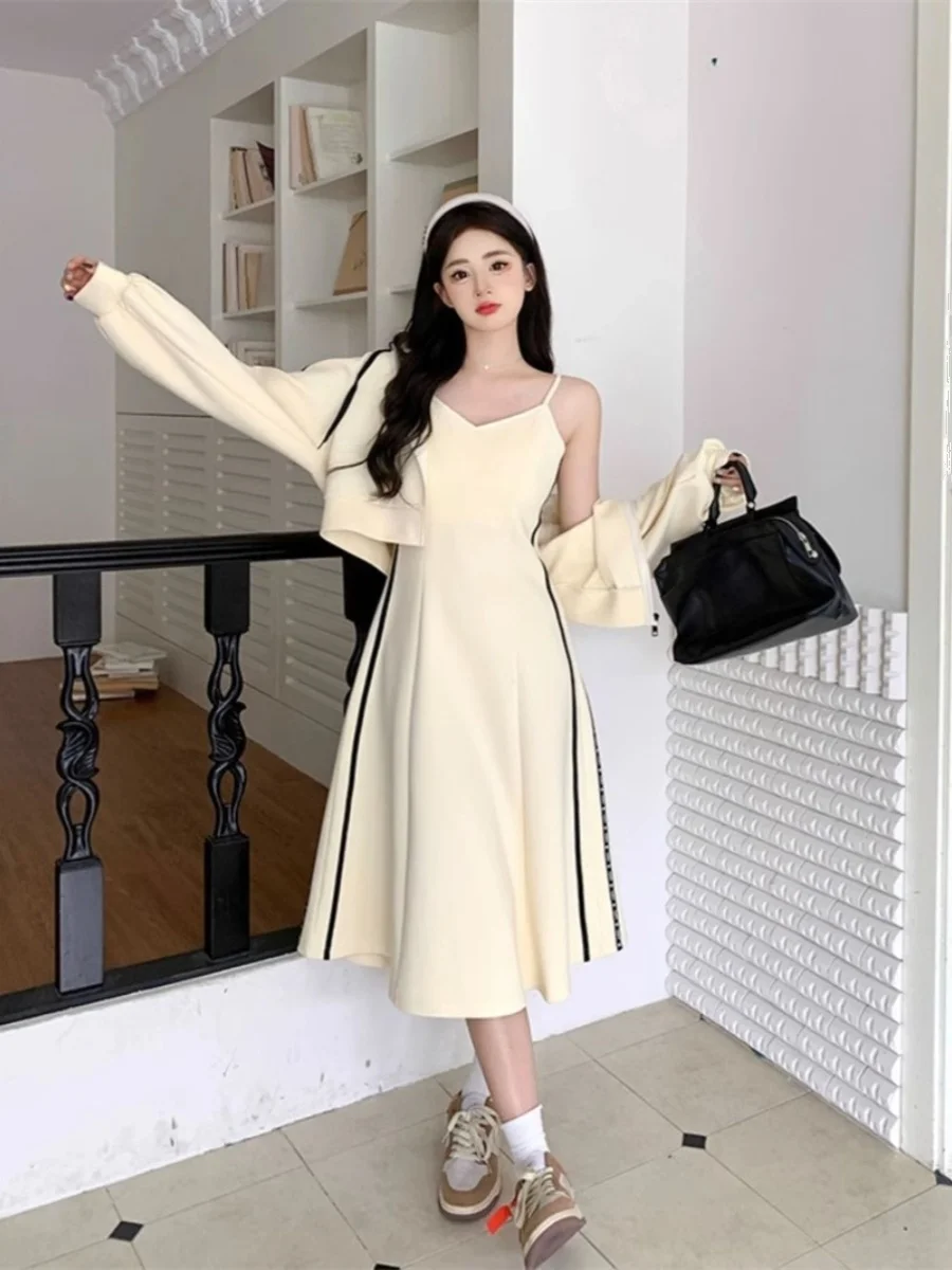 Grande taille femme Sweat Dr deux pièces ensemble décontracté Spor minceur printemps automne vêtements d'extérieur à la mode grande taille Fem Clot...