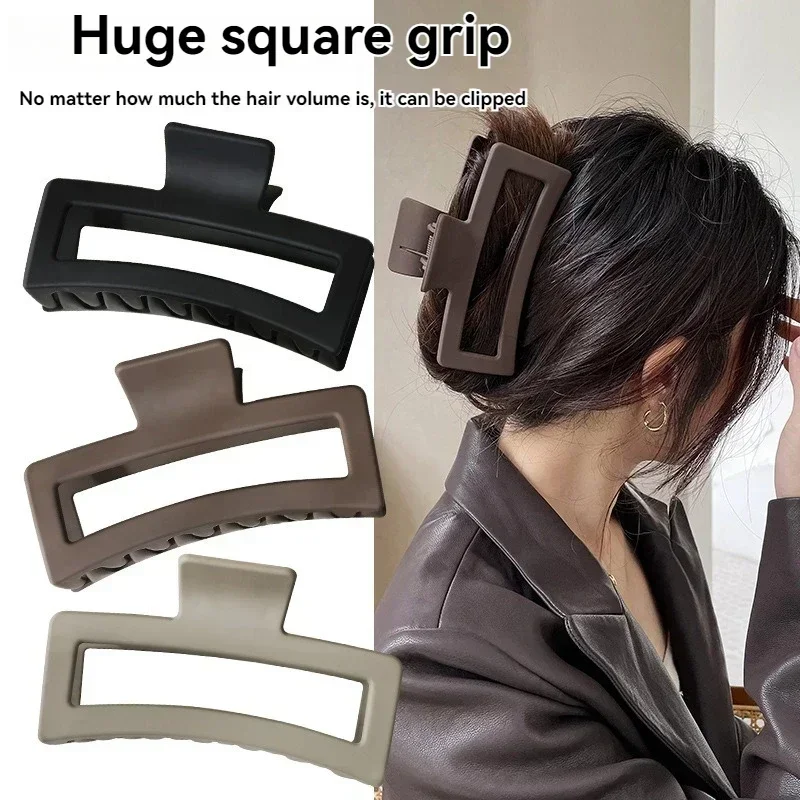 ‌4pcs Shark Jaw Hair Claw Clips | Extra-Large Non-Slip Hold  display picture 2