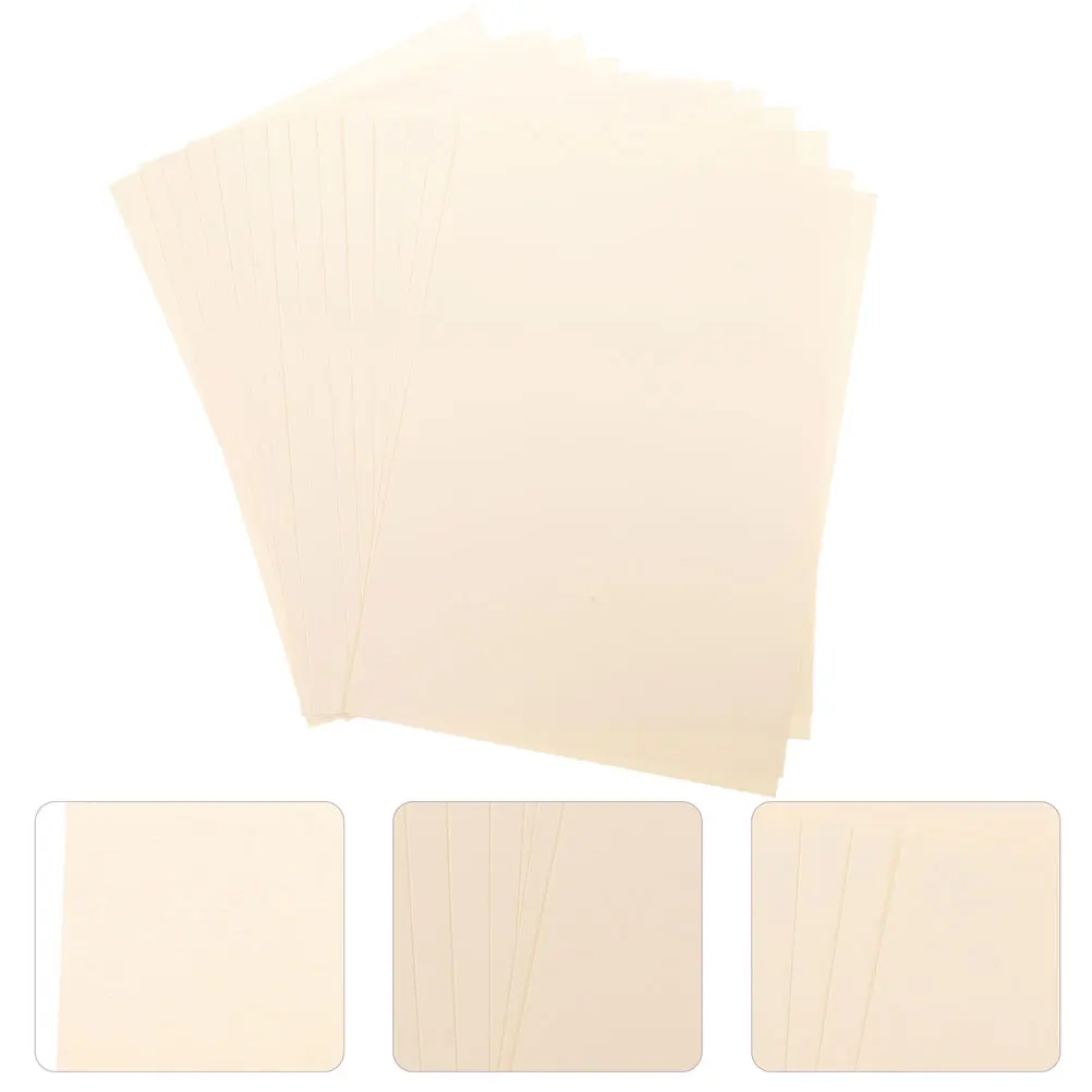 15pcs 15 Sheets A4 Blank Honor Certificate Paper Beige Color Smooth Sturdy Textured Thick Print Graduation Business Ideal Ages
