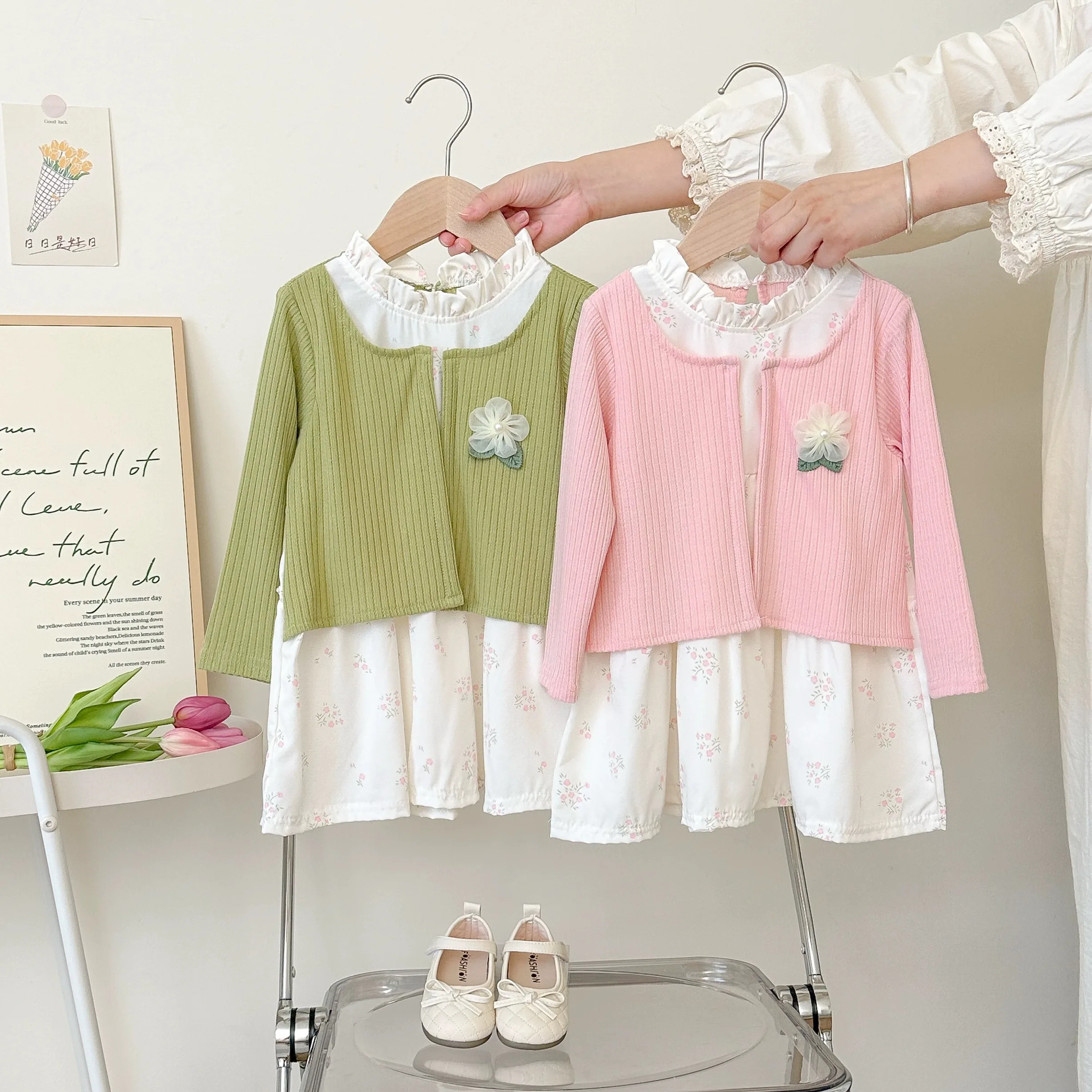 

Baby Girl Dresses Spring And Autumn Patchwork Floral Long Sleeve Girls Dresses Cute Girls Princess Dresses Baby Girl Clothes