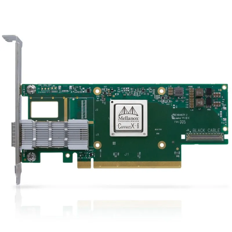 Mellanox MCX653105A-HDAT ConnectX-6 Ethernet Adapter Card 200 G QSFP56 Single Port Tall Bracket Network Card