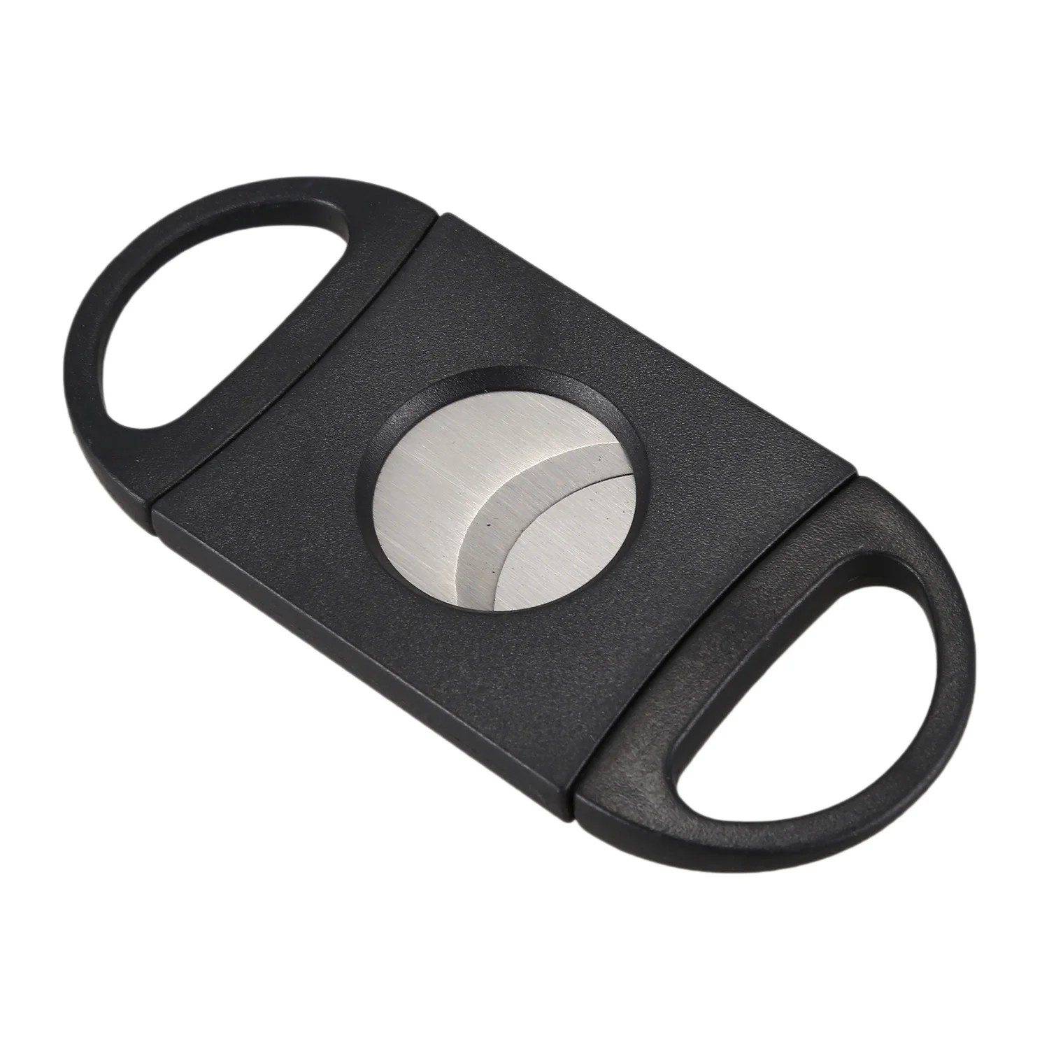 Oval-Shaped Cigar Cutter, Double Cut Blade