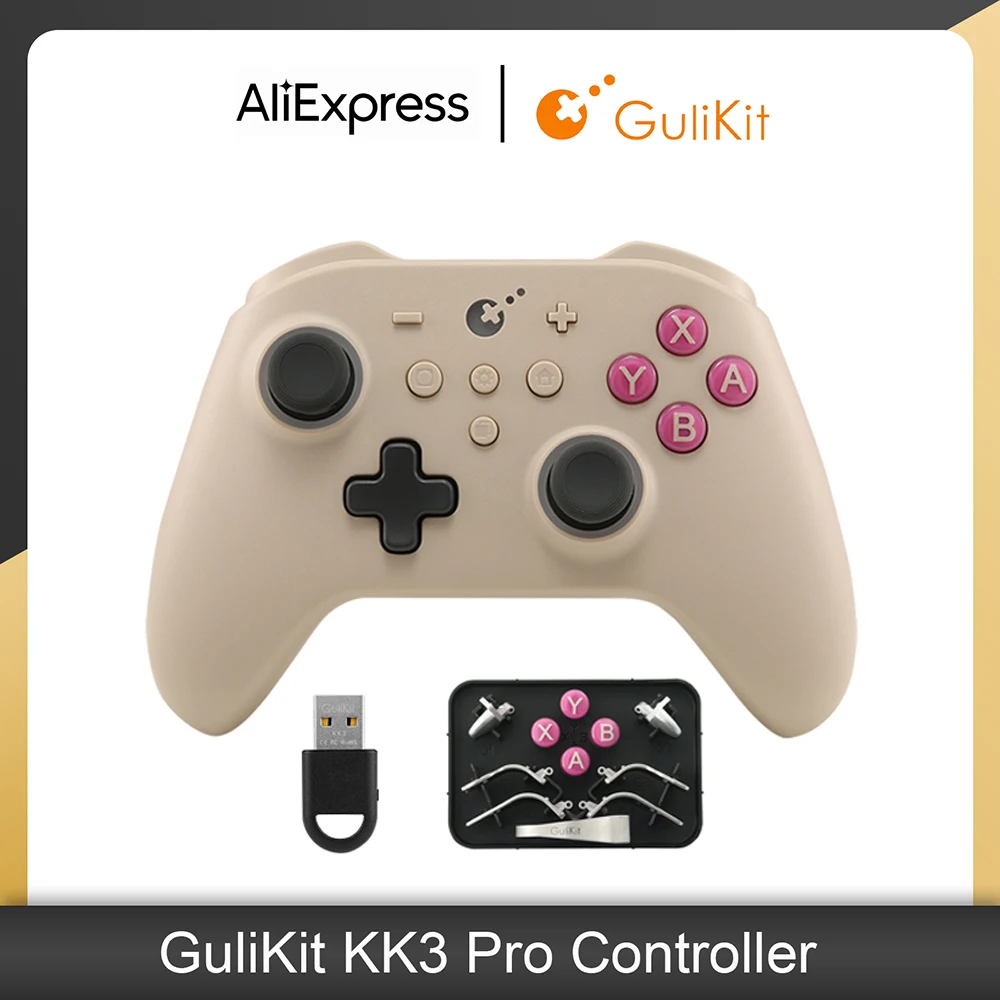 

GuliKit KK3 Pro Controller with Hall Effect Joysticks & Triggers KingKong 3 NS38 Gamepad for Windows Nintendo Switch Android iOS