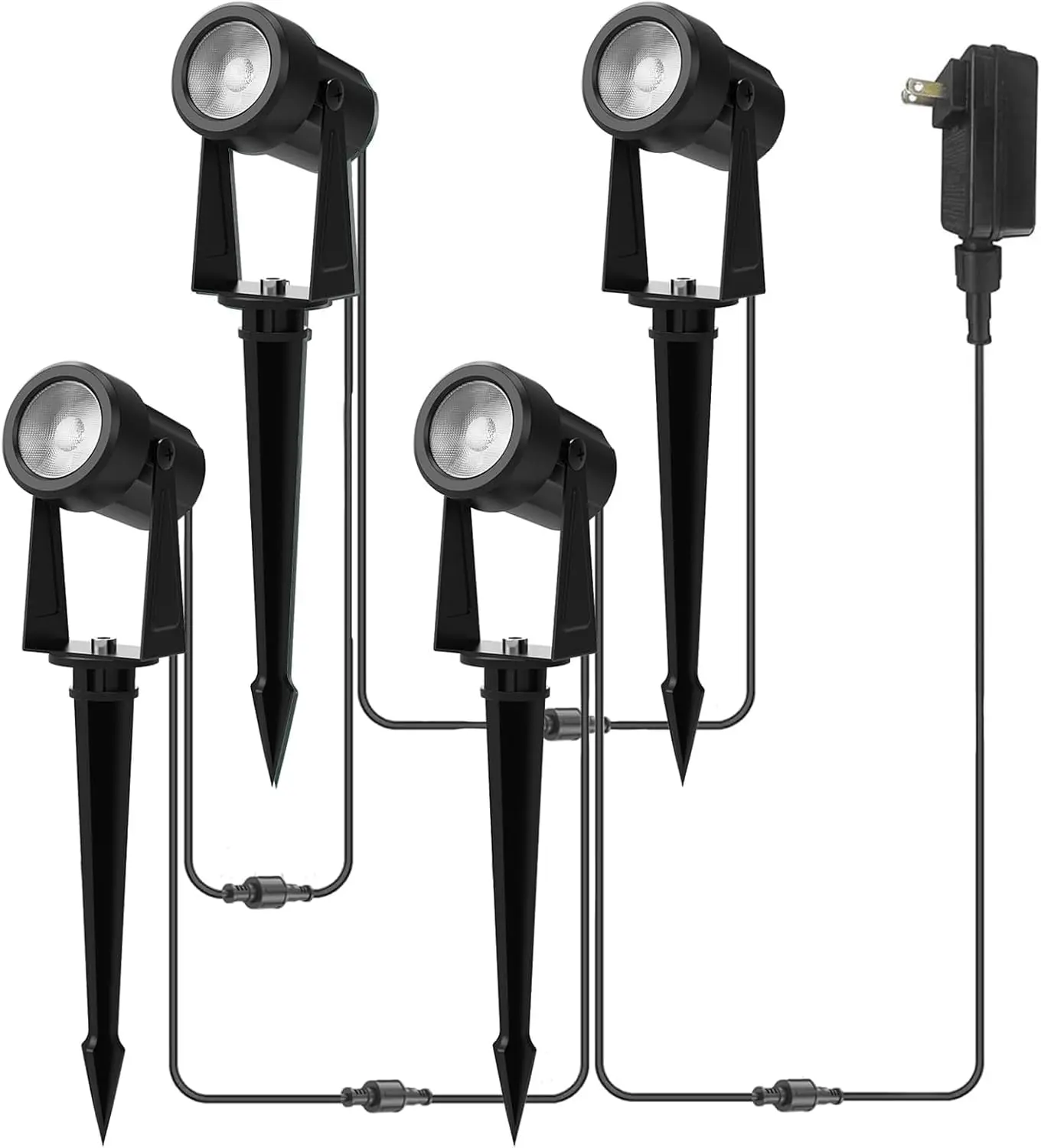 

Наружное ландшафтное освещение, комплект из 4 светильников низкого напряжения, водонепроницаемые уличные светильники IP65