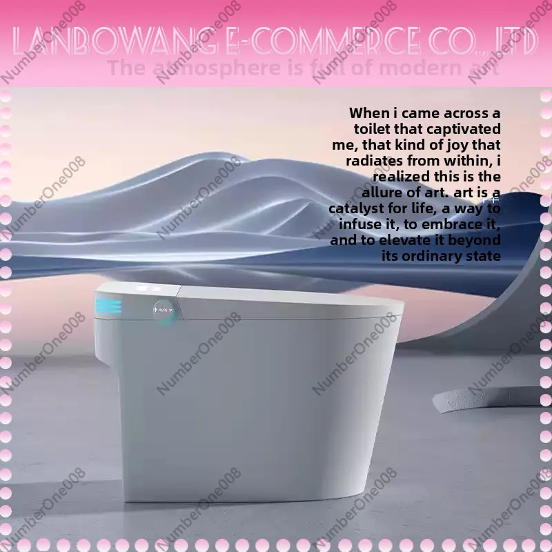 Smart toilet, automatic flip flushing, no water pressure limit, double waterway foam shield seat heating