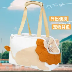 Bolsa de transporte para perros y gatos pequeños, bandolera ajustable