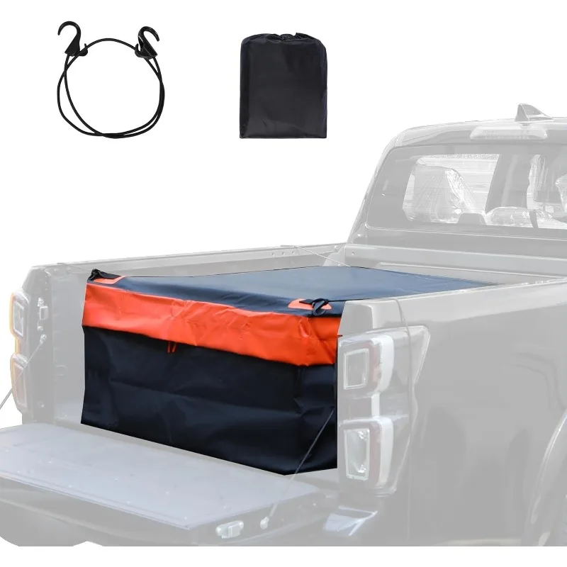 

26 Cubic ft Truck Bed Cargo Bag, Extra Waterproof Cargo Bag, Fits Any Truck Size, Heavy Duty Luggage Bag with 4 Bungee
