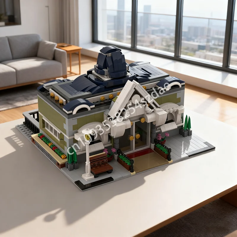 

1272pcs MOC Modular City Hall Alternative Build Model Building Blocks Assemble Christmas Gifts DIY Idea Brick Kids Toys Birthday