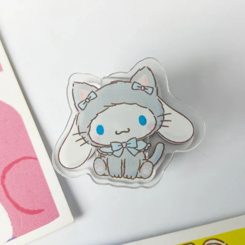 Sanrio, Hello Kitty Cinnamoroll Kuromi зажим двусторонние Мультяшные зажимы офисная папка для книг фотографий бумажные зажимы органайзер