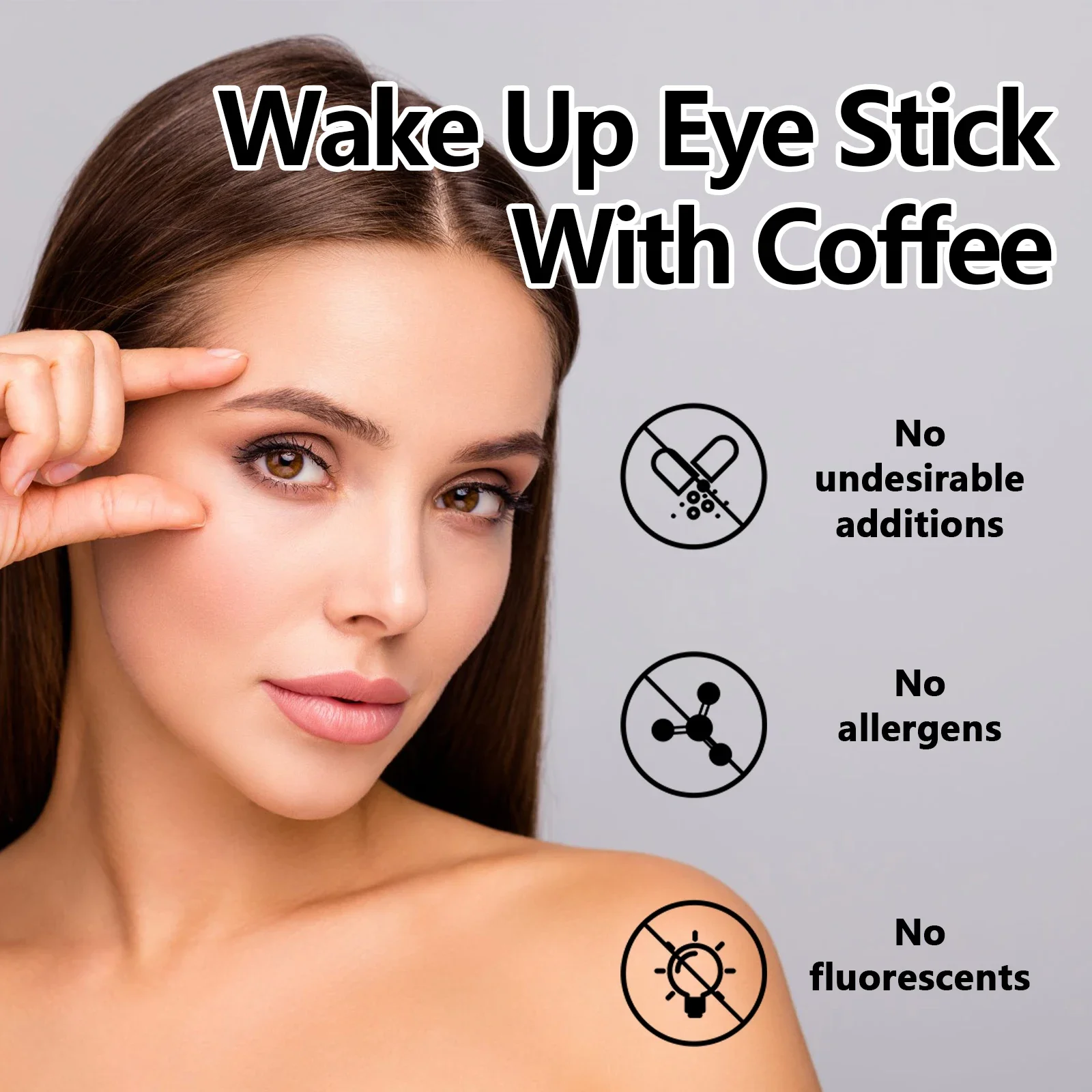 Fade Dark Circles Eye Cream Eye Bags Coffee Extract Lightening Cream Wrinkle Removal Eyes Firming Anti Puffiness Skin Care Cream