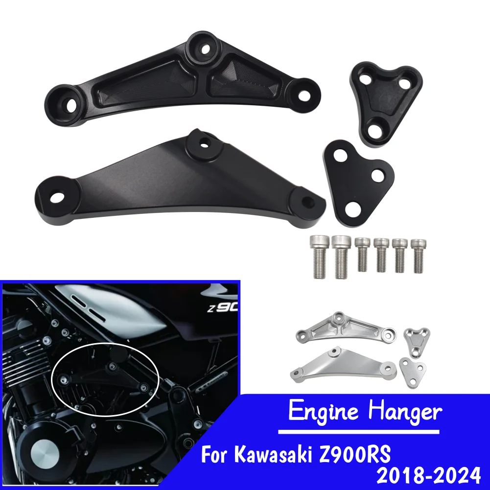 

Для Kawasaki Z900RS (2018-2024) — набор вешалок для двигателя мотоцикла (защитный кронштейн для поддержки двигателя корпуса)
