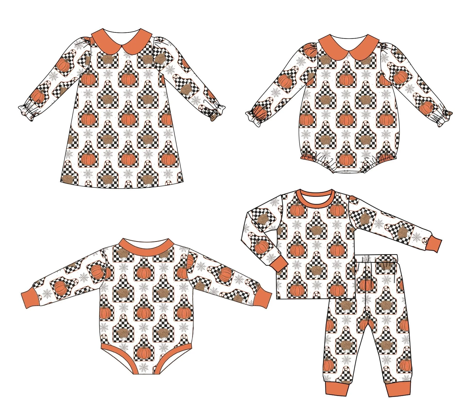 

Thanksgiving Costumes Toddler Girl Clothes Kids Boys Clothes Long Sleeve Sets Dresses Jumpsuits Sibling Matching Clothes