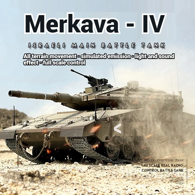 

Henglong 1:16 Meikava Main Battle Tank Large Metal Tracked Remote Controlled Electric Tank Simulation Military Model Toy Gift