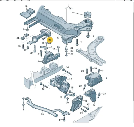 Manual Engine Rear Support Mount  Bracket Mounting  For VW Golf 4 MK4 Beetle Bora Audi A3 TT Seat Leon Toledo 1J0199851AA /M