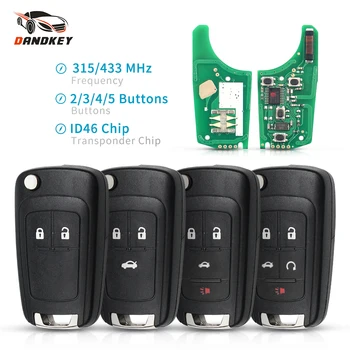 מפתח שן הארי 315mhz/433mhz 2/3/4 כפתור hu100 i46 שבב להעיף מכונית מרחוק מפתח עבור chevrolet malibu cruze aveo