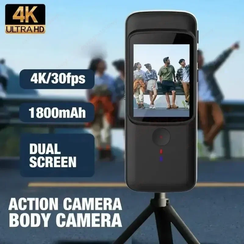 4K HD Mini Wiifi Action Camera Dual LCD Screens 30m Waterproof Shell DV Sport Video Recorder AP Remote Viewing Micro Camcorders