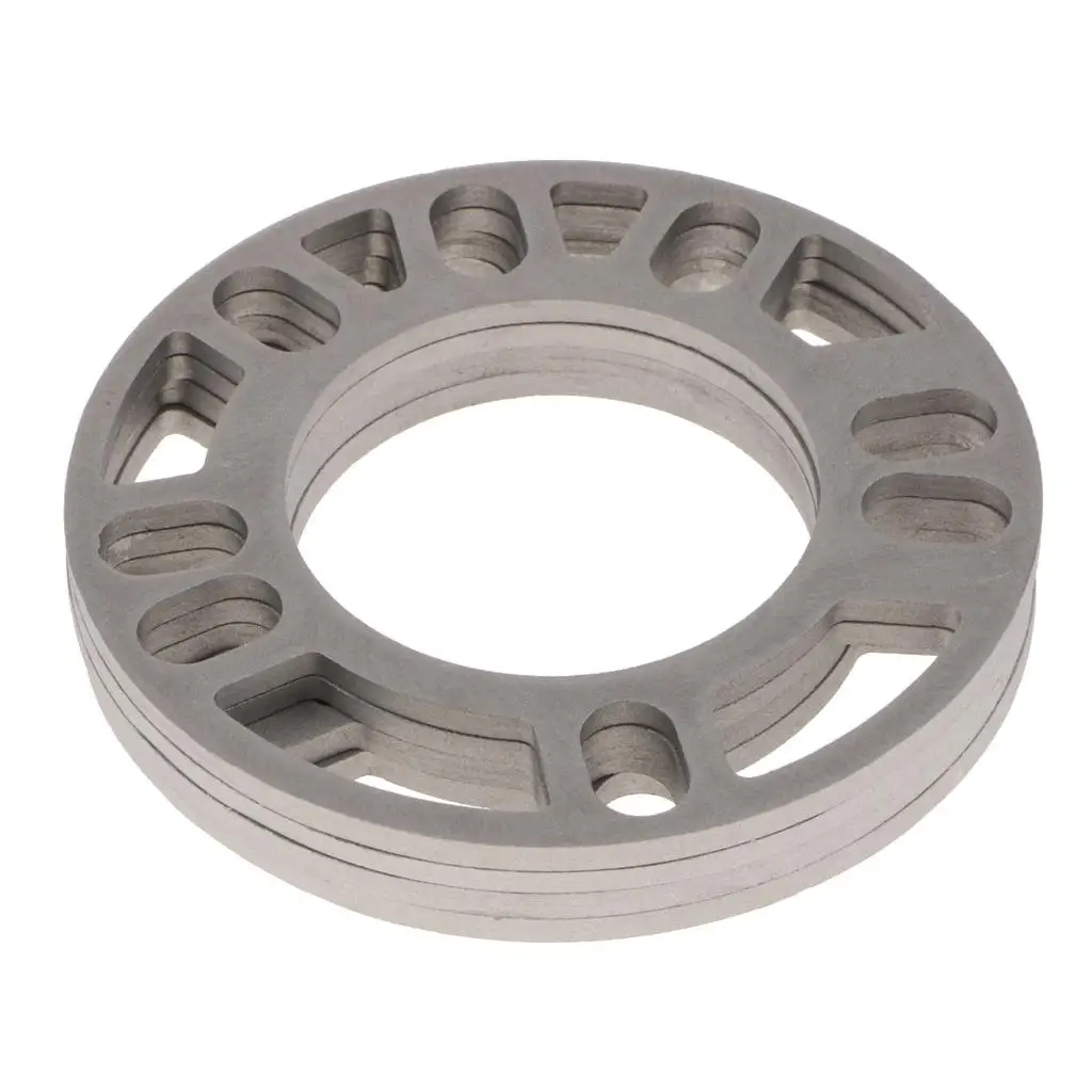 0.2In Silver Universal Aluminum Alloy Car Wheel Spacer Adaptor for Parts