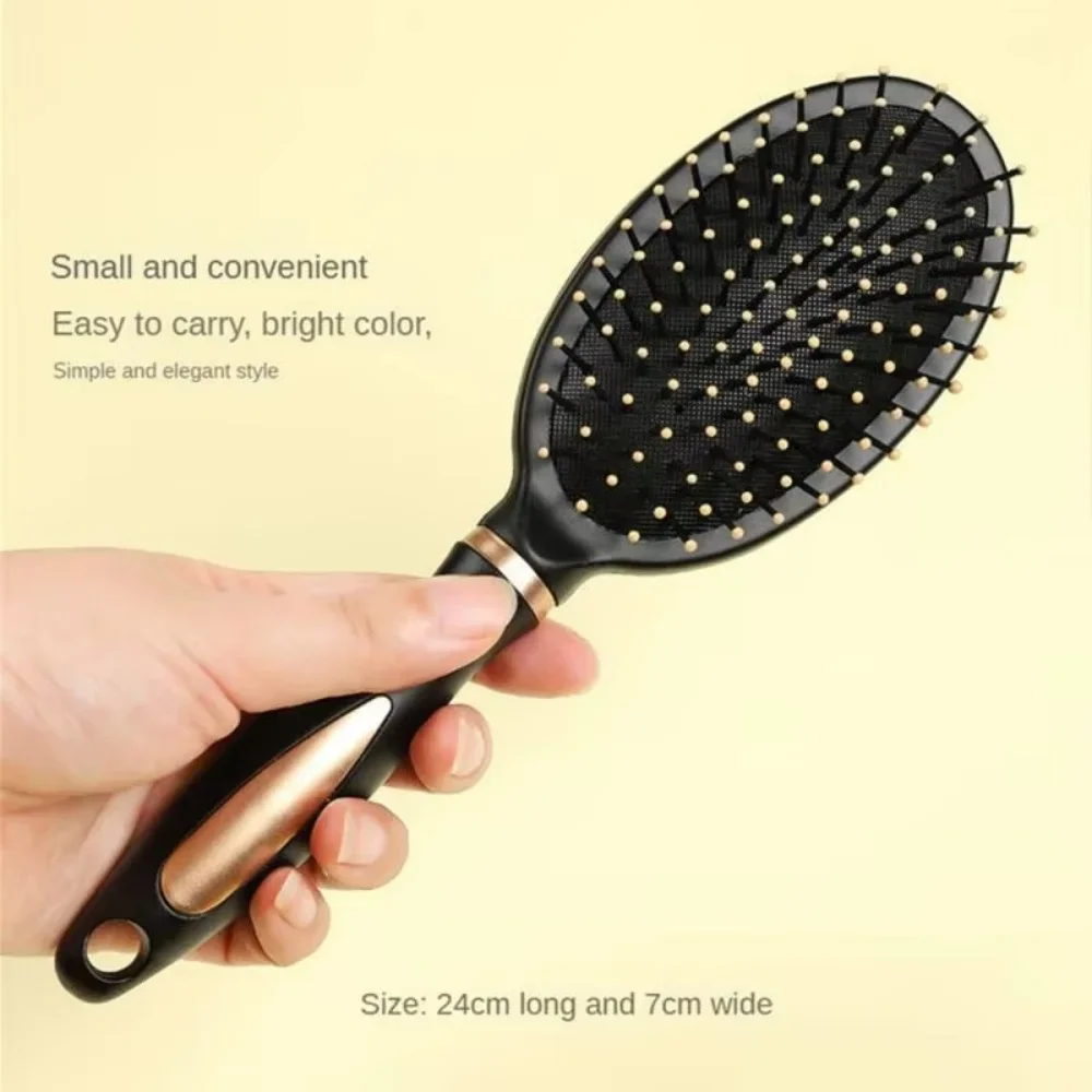 Cepillo de pelo con cojín de aire, peine de masaje para el cuero cabelludo, cerdas de nailon suaves, cepillo desenredante antiestático para cabello húmedo, seco, liso y rizado, para salón de belleza