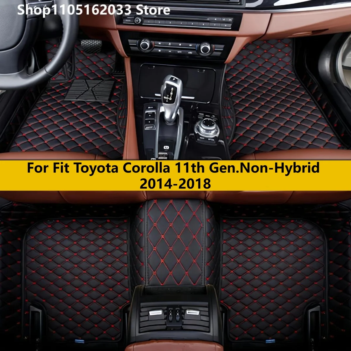 

Автомобильные коврики для Toyota Corolla 11th Gen, негибридные 2014 2015 2016 2017 2018, автоаксессуары, автомобильный ковер