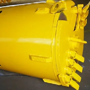 soil drilling machine foundation  Double bucket  with drilling teeth