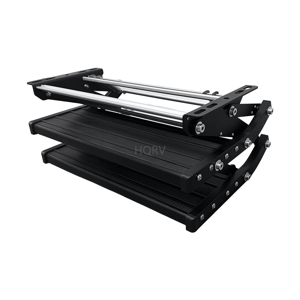 

Caravan Accessories Aluminum Alloy RV Step Double Layer Folding Step Folding Stable Ladders for Caravan