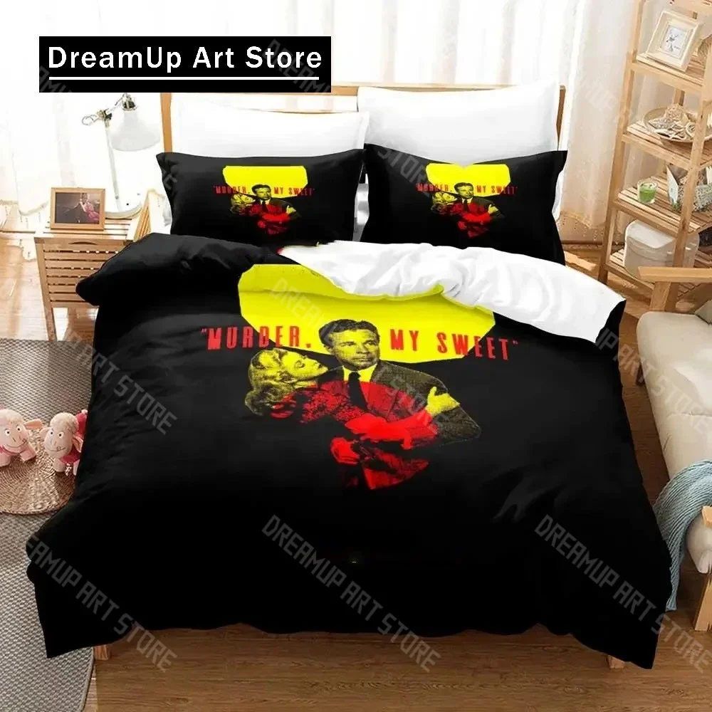 

3D Print Fashion Movie Murder My Sweet Bedding Set Boys Girls Twin Queen King Size Duvet Cover Pillowcase Bed boys Adult Bedroom