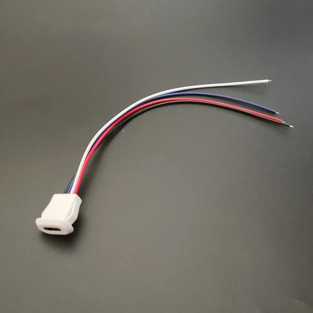 2-poliger wasserdichter USB-C-Stecker, 3 A Typ C, direkte Kompression, 2/4/6-polige Buchse, Ladeschnittstelle mit PH2.0-Terminal