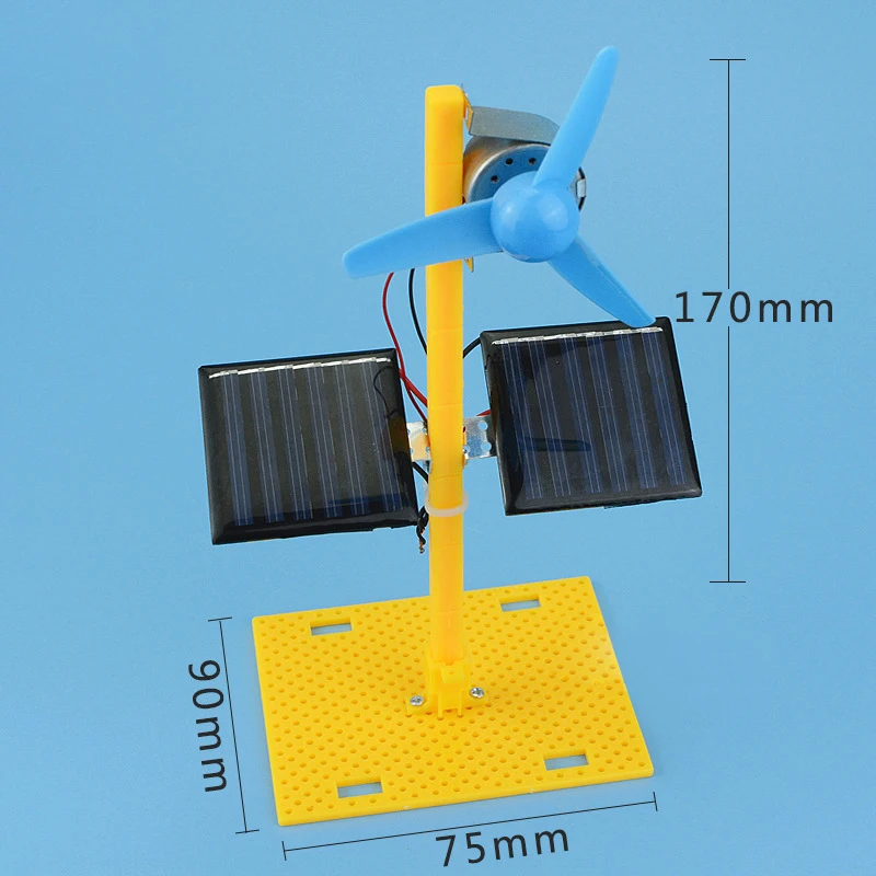 DIY modelo de ventilador eléctrico Solar Kit de ensamblaje y modelo educativo juguete ciencia física juguetes para niños regalo
