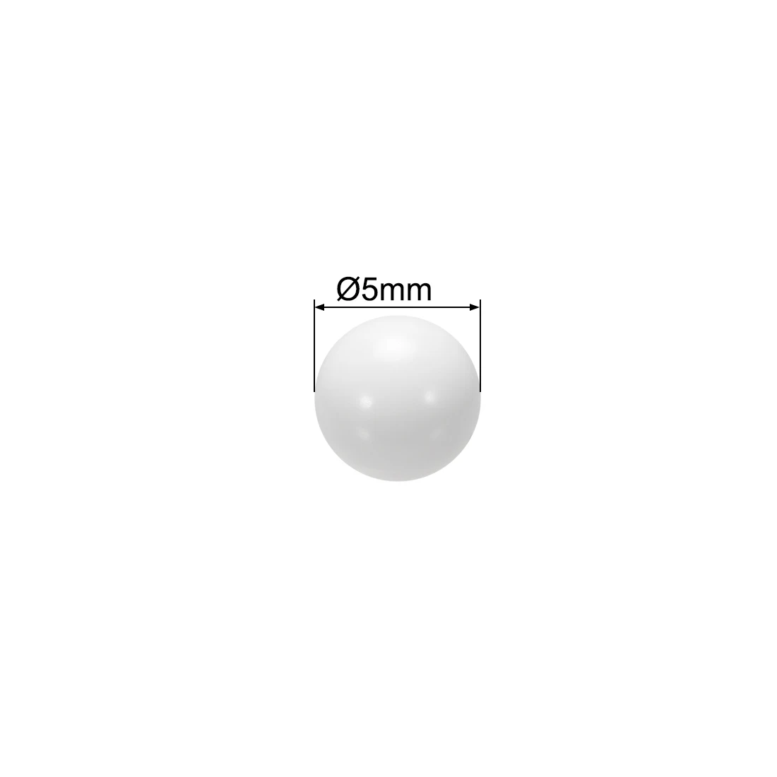 Uxcell 1-100pcs 4.5mm 5mm 6mm 7mm 8mm 9mm 10mm 11mm 12mm 20mm 25mm 30mm Metric POM Coin Ring Making Ball Plastic Bearing Ball