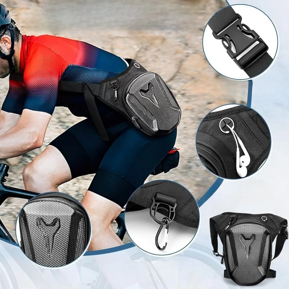

Travel Bag Waterproof Motorcycle Waist and Leg Bag Waist Bag Side Bag Leisure Bag Outdoor Waist Bag Men's Leg Bag Bicycle Bag