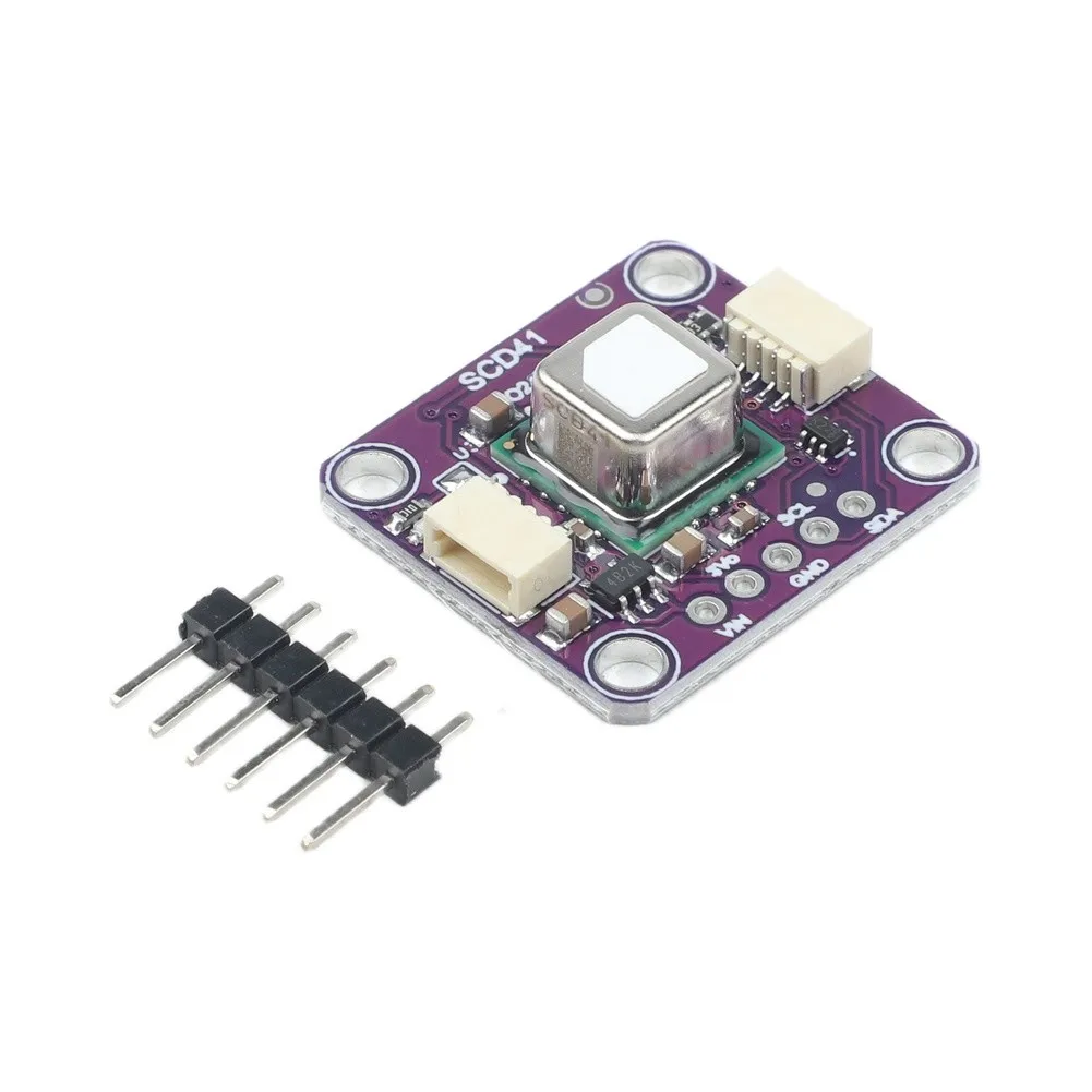 SCD41 Sensor Module with Internal for temp and RH Sensors Enabling Comprehensive Air Analysis Without External Components
