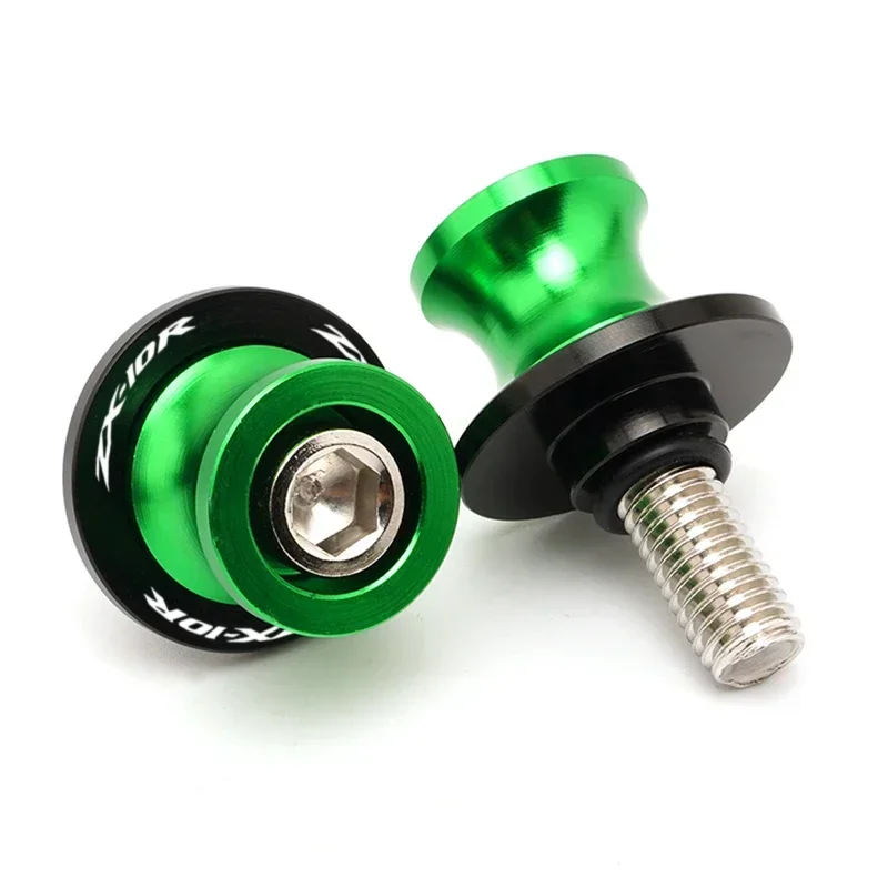 For Kawasaki ZX10R ZX-10R ZX 10R 2013-2024 CNC Motorcycle Accessories Swingarm Spools Sliders Stand Screws M8 High Quality