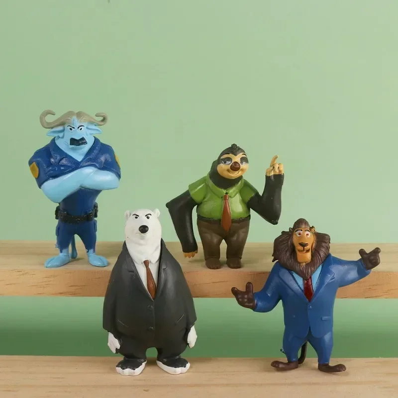 12 stücke Zootopia Metropolitan Kreative Cartoon Puppen Männliche und Weibliche Ornamente Wald Tiere Micro Landschaft Dekoration Lieferungen