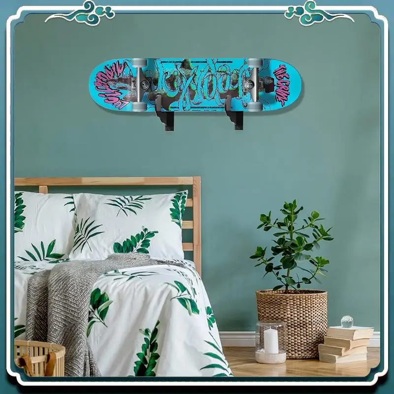 

Skateboard Display Rack Holder Snowboard Wall Rack Hanger Skateboard Wall Bracket Transparent Easy To Use