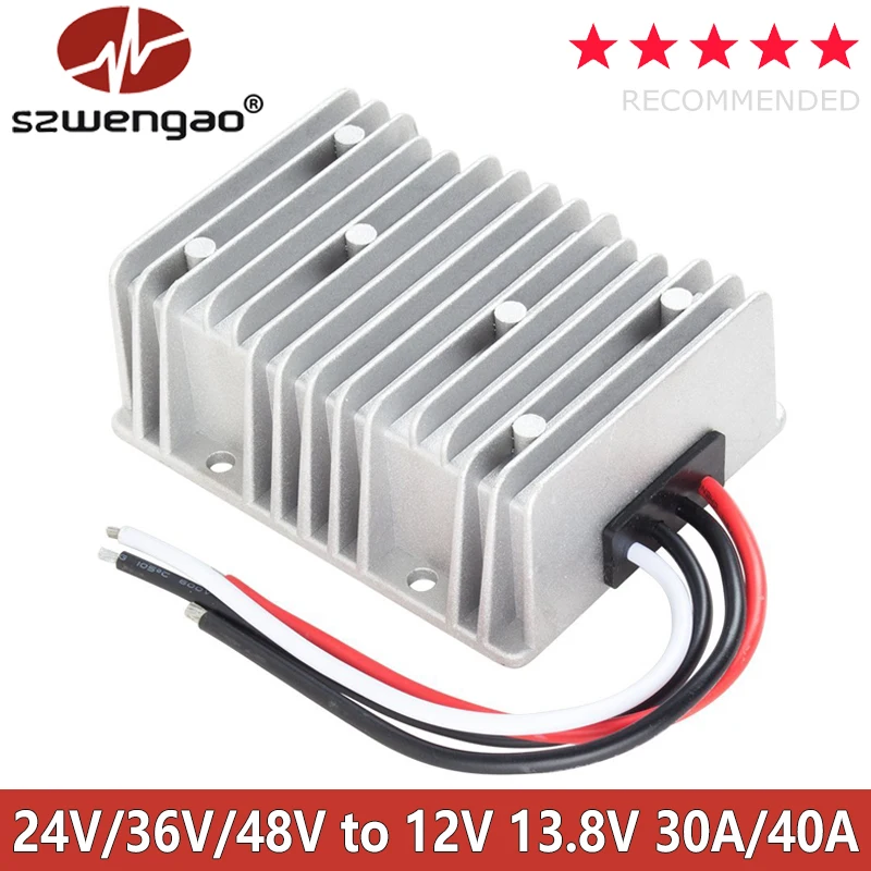 Best Quality DC DC 12V 13.8V 24V 36V 48V 60V Buck DC Converter 30A 40A Power Inverter with CE ROHS Certificate for Car Phone LED