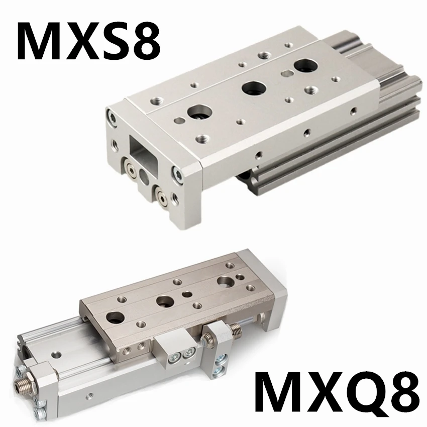 

MXQ8 MXQ8L MXS8 MXS8L SMC Type MXQ MXS Table Dual Rod Rail Slide Air Pneumatic Cylinder MXQ8-10 MXQ8-20 MXS8-30 MXS8-40 MXS8-50