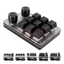 Red Switch Macro Keyboard Plug and Play Customized Knobs USB Mini Keypad For Desktop PC For Windows For vista For linux For OS X - AliExpress 