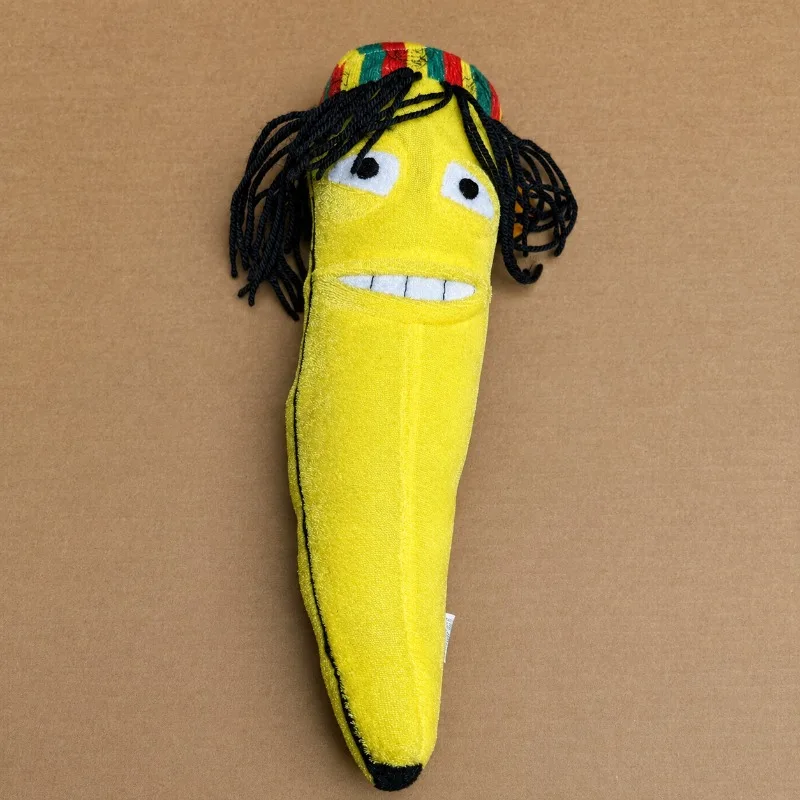 

2026 New Rasta Banana Plushie Cute Fruit Character Plush Toy Soft Stuffed Doll Decorative Display Collectible Gift