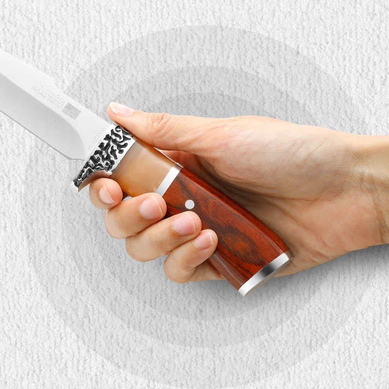 Wild Survival Self-defense Knife, Portable Mini Pocket Knife, Stainless Steel Fruit Knife Meat Knife, Suitable For Outdoor Campi - view 6