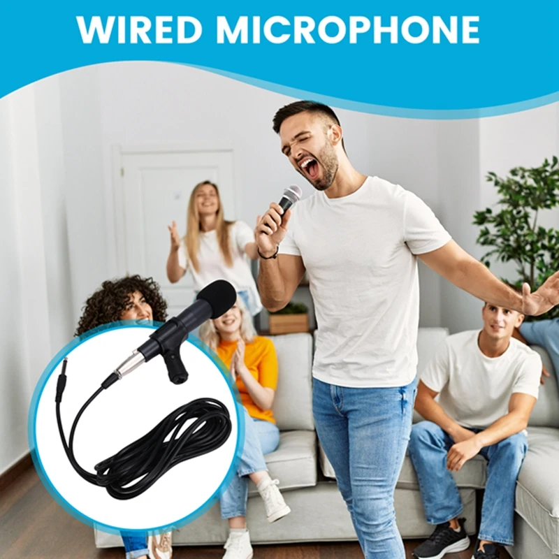 SM57 Mini Dynamic Microphone Stereo Studio Mic KTV Wired Handheld Mic Universal For Cell Phone PC Voice Recording image 3