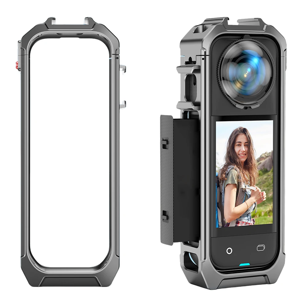 

Protective Case Aluminum Alloy Expansion Bracket Magnetic Quick Release Housing Case for Insta360 X5 Camera Accessories