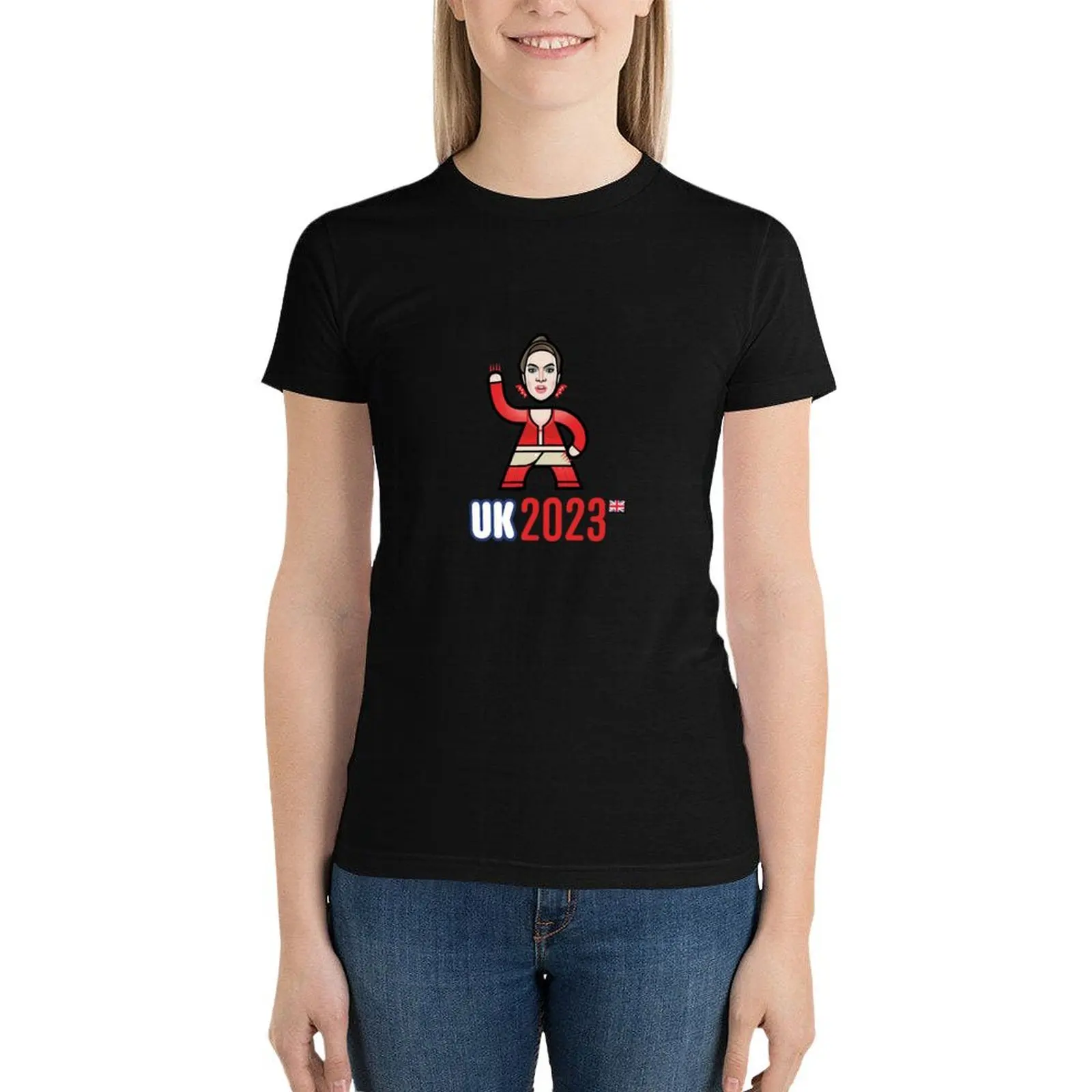 UK United Kingdom 2023 T-Shirt aesthetic clothes tees black t-shirts for Women