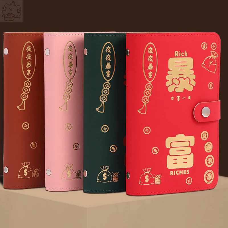 Large Capacity 100 Envelope Saving Money Challenge Notebook Binder Reusable Budget Savings Book