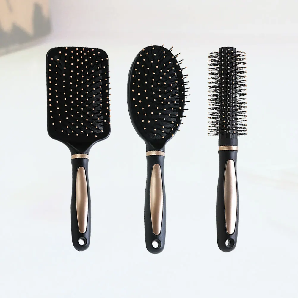 3pcs Massage Comb Airbag Cushion Curly Hair Detangling Brush Scalp Hair Accessories Ergonomic Handle Smooth Combs For Men Women