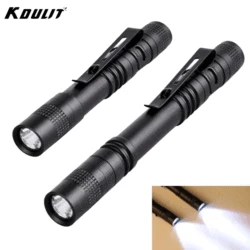 LED Portable Mini Flashlight AAA Dry Battery Strong Lightlight With Pen Clip Medical Pen Light Outdoor Lighting