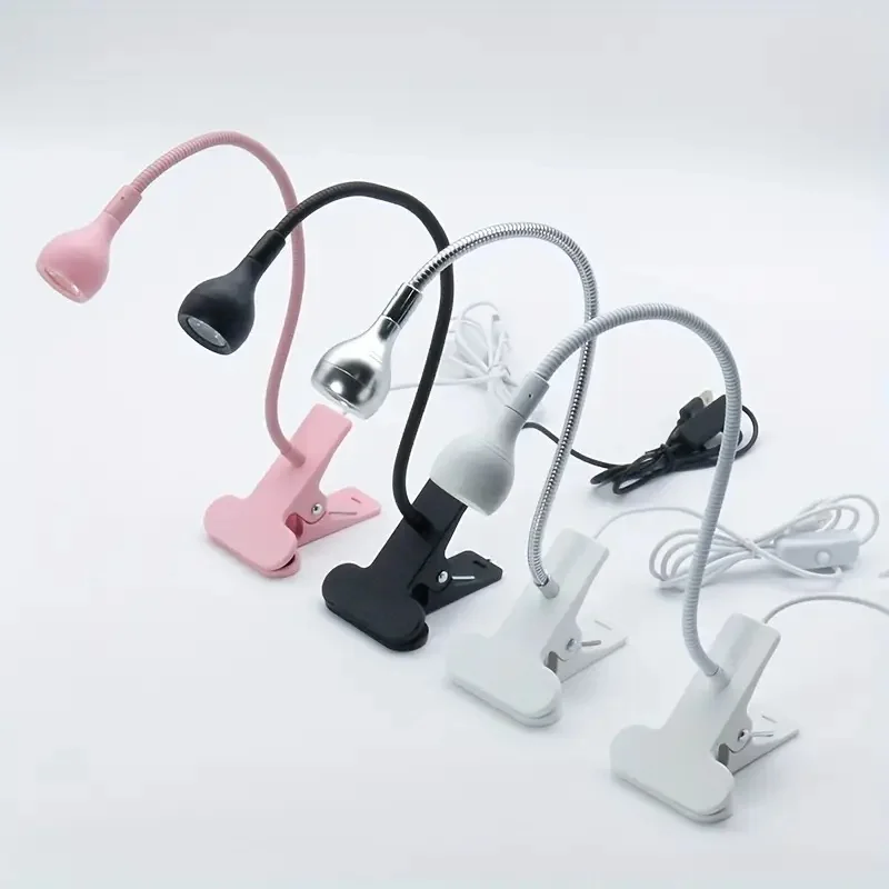 Lampe à ongles LED alimentée par USB, lumière à polymérisation violette avec pince réglable, lampe de manucure et pédicure, équipement de Salon, outil de beauté