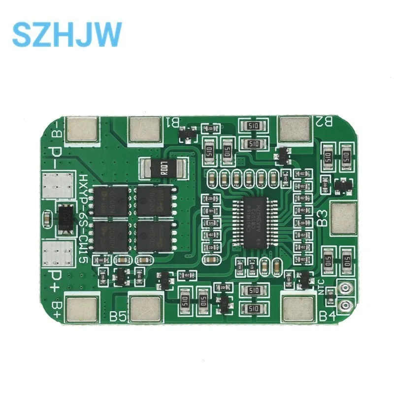 6S 15A 24V PCB BMS Protection Board 22.2V/25.2V 18650/2700 Li-ion Lithium-ion Battery Balance Protection Board 